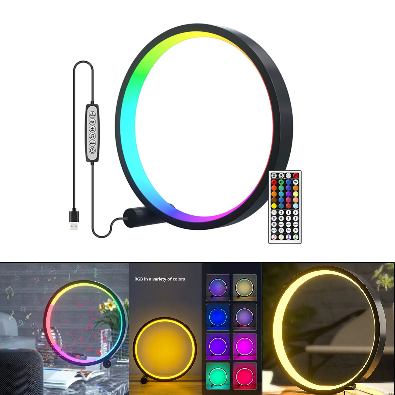 Светодиодный ночсветильник, меняющий цвет, световые эффекты с регулируемой яркостью, RGB светодиодные темы, круглая настольная декоративная...
Светодиодный ночсветильник, меняющий цвет, световые эффекты с регулируемой яркостью, RGB светодиодные темы, круглая настольная декоративная...