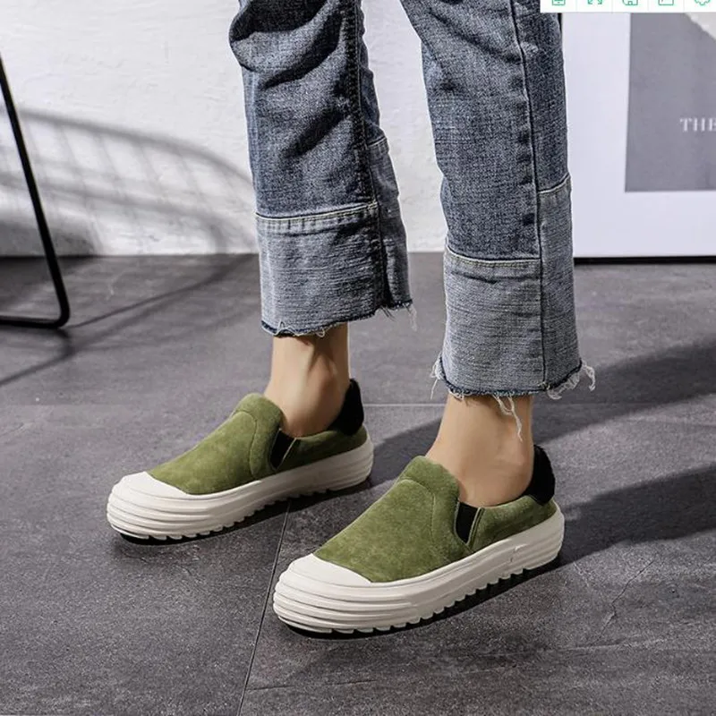Nubuck leather casual women shoes black flat shoes ladies shoes 2020 new autumn new platform loafers shoes Flats Female 
Nubuck leather casual women shoes black flat shoes ladies shoes 2020 new autumn new platform loafers shoes Flats Female