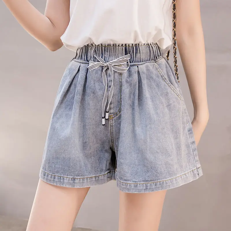 High Waist Plus Size Women's Super Jeans Shorts 2021 Summer Fashion Denim Cotton Splicing bandage Skinny Fat Short Jeans Ladies
High Waist Plus Size Women's Super Jeans Shorts 2021 Summer Fashion Denim Cotton Splicing bandage Skinny Fat Short Jeans Ladies