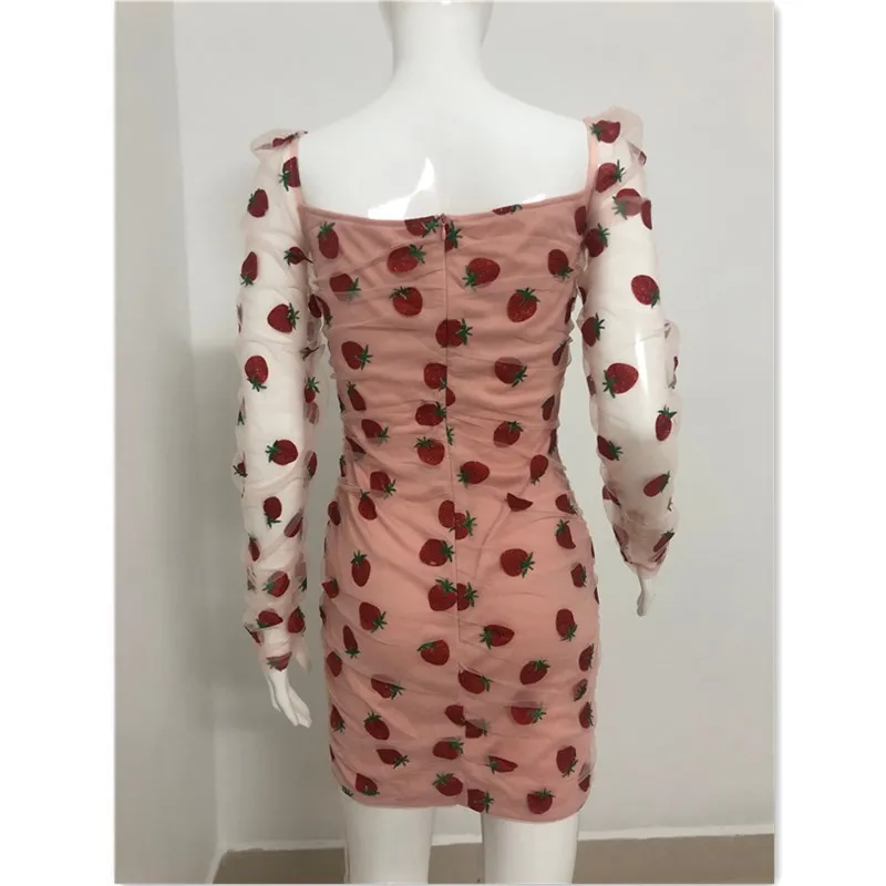 strawberry dress mesh dresses for women 2020 Sequin pink dress bodycon long puff sleeve Mini Elegant clothing polyester summer
strawberry dress mesh dresses for women 2020 Sequin pink dress bodycon long puff sleeve Mini Elegant clothing polyester summer