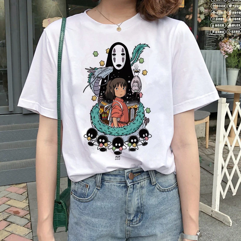New Top Women's T-shirt Totoro Harajuku T-shirt Women Studio Ghibli Kawaii T-shirt Miyazaki Hayao Funny Cartoon T-shirt Cute Top 
New Top Women's T-shirt Totoro Harajuku T-shirt Women Studio Ghibli Kawaii T-shirt Miyazaki Hayao Funny Cartoon T-shirt Cute Top