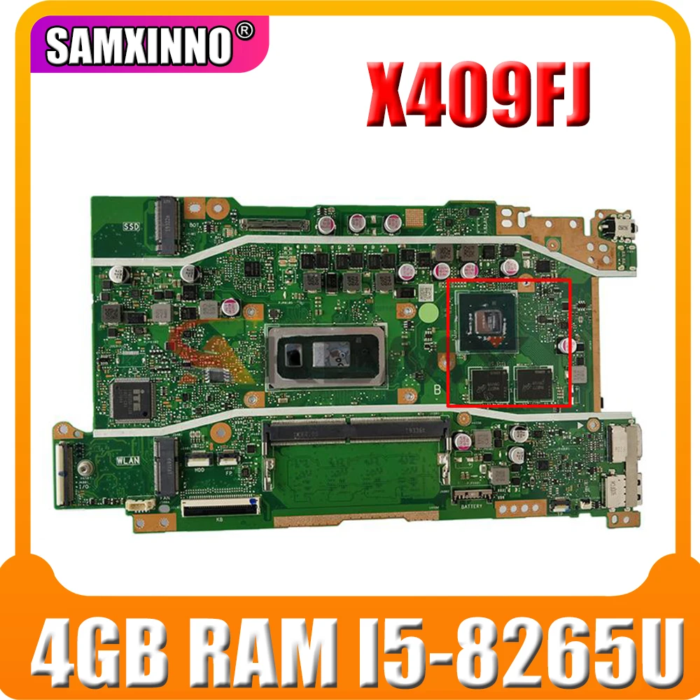 Материнская плата Akemy X409FB для ноутбука asus vivobook X409 X409F X409FJ X409FB X409FA с процессором 4 Гб ОЗУ I5-8265U CPU
Материнская плата Akemy X409FB для ноутбука asus vivobook X409 X409F X409FJ X409FB X409FA с процессором 4 Гб ОЗУ I5-8265U CPU