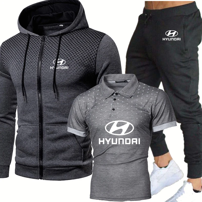 Men's suits Hyundai car logo Printed unisex high quality cotton Fashion Men's sweatshirt+T-shirt+sports pants 3-piece set
Men's suits Hyundai car logo Printed unisex high quality cotton Fashion Men's sweatshirt+T-shirt+sports pants 3-piece set