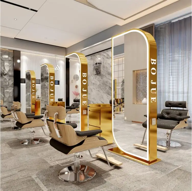 New single and double-sided barber shop mirror salon special simple modern hair-cutting mirror landing full-body mirror
New single and double-sided barber shop mirror salon special simple modern hair-cutting mirror landing full-body mirror