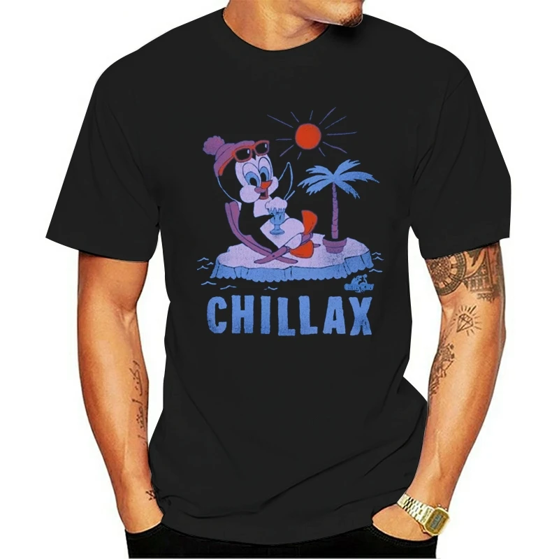 Детская футболка TSDFC Chilly Willy Chillax унисекс мужская женская мультяшная повседневная