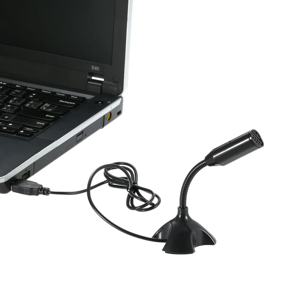 Мини USB студийный речевой микрофон регулируемый для ноутбука Подставка с
