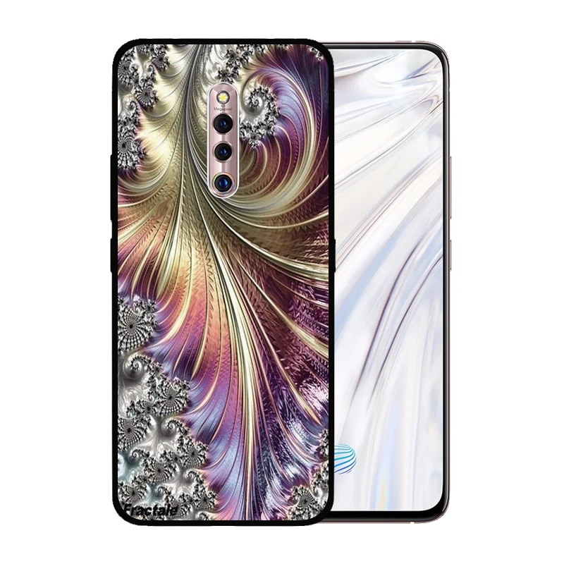 Мягкий силиконовый черный чехол ТПУ для VIVO X27 Pro X23 X21 X20 X7 X9S Plus Fantasy Ретро Винтажный