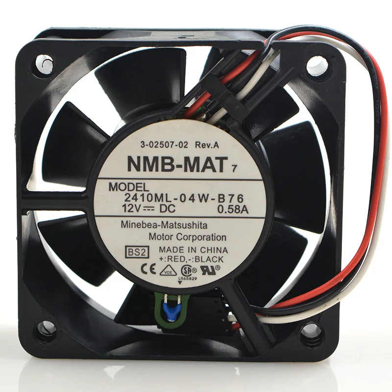 Для NMB 6025 12V 0.58A 2410ML-04W-B76 трехпроводный интеллектуальный контроль температуры вентилятор охлаждения
Для NMB 6025 12V 0.58A 2410ML-04W-B76 трехпроводный интеллектуальный контроль температуры вентилятор охлаждения
