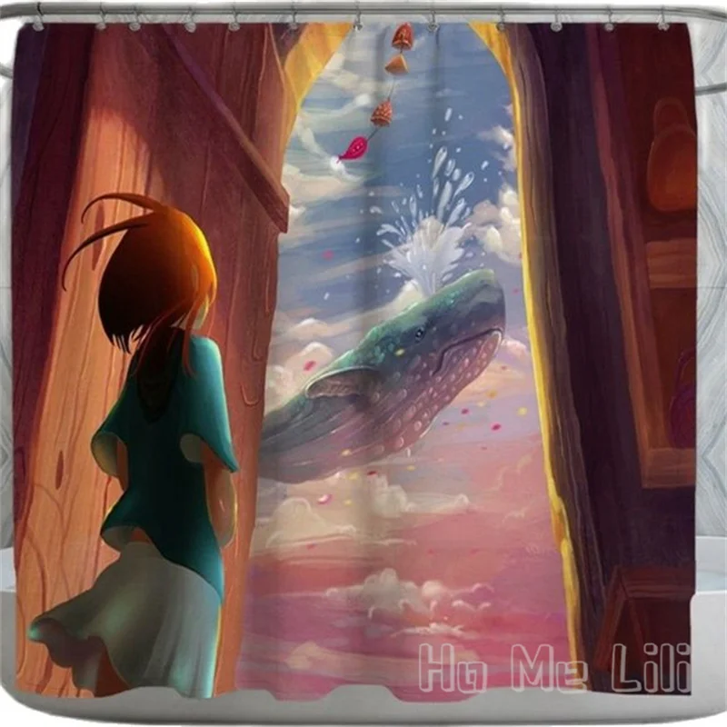 Anime Girl Shower Curtains Looking At Whale In The Sky Colorful Whimsical Marine Organism Bath Decor With Hooks
Anime Girl Shower Curtains Looking At Whale In The Sky Colorful Whimsical Marine Organism Bath Decor With Hooks