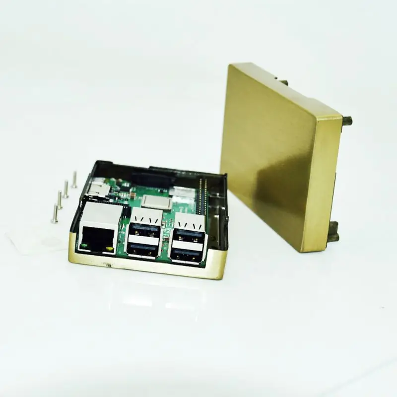 Aluminum Copper Case Metal Enclosure Cover Shell for Raspberry Pi 3/2 Model B/B+
Aluminum Copper Case Metal Enclosure Cover Shell for Raspberry Pi 3/2 Model B/B+