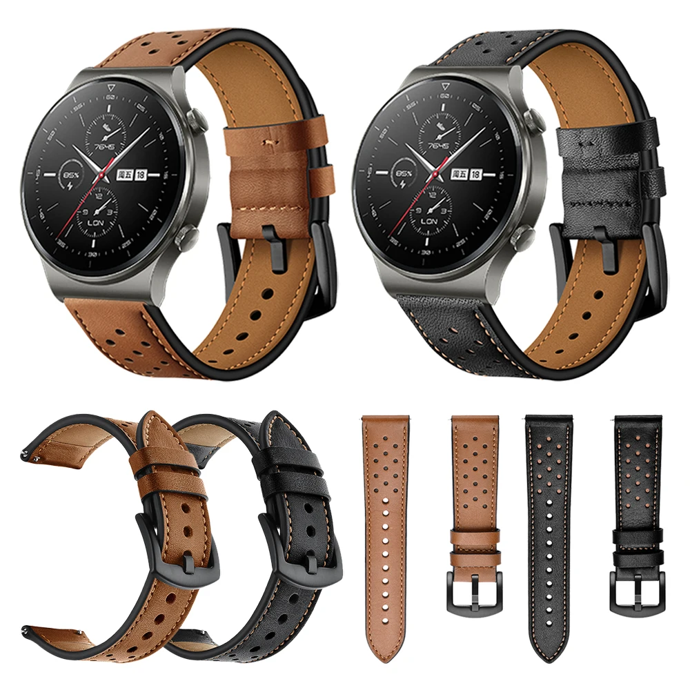 Genuine Leather Watch Band For Huawei GT 2 Pro Strap ForHuawei GT 2E/GT 2 42mm 46mm Bracelet 20/22mm Replaceable Accessories
Genuine Leather Watch Band For Huawei GT 2 Pro Strap ForHuawei GT 2E/GT 2 42mm 46mm Bracelet 20/22mm Replaceable Accessories