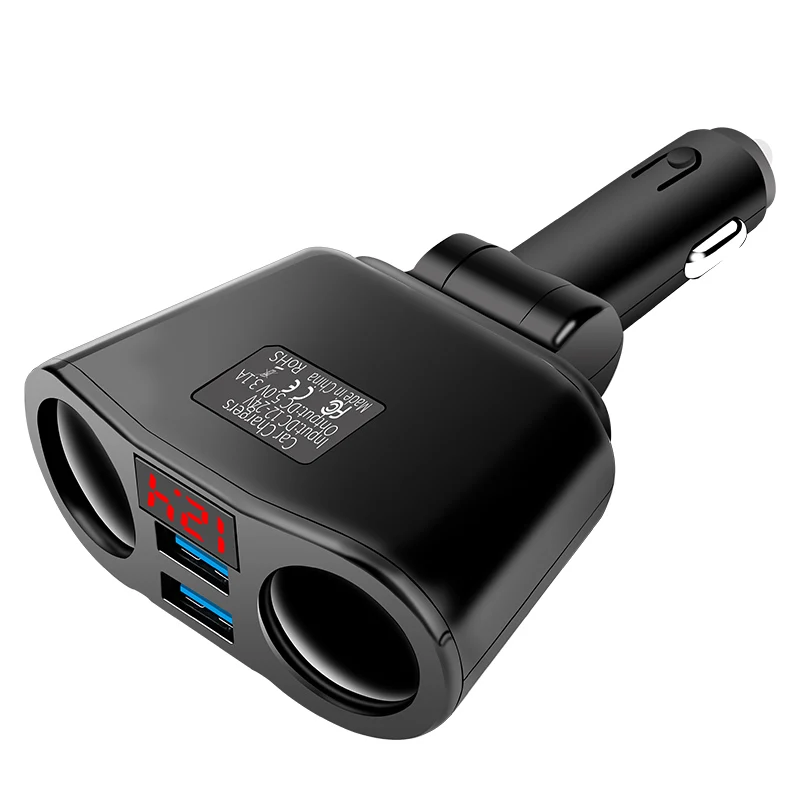 Car Cigarette Lighter Socket Splitter Charger Dual USB QC 3.0 Quick Charge 12V Auto Cigarette Lighter Sockets Power Adapter Plug
Car Cigarette Lighter Socket Splitter Charger Dual USB QC 3.0 Quick Charge 12V Auto Cigarette Lighter Sockets Power Adapter Plug