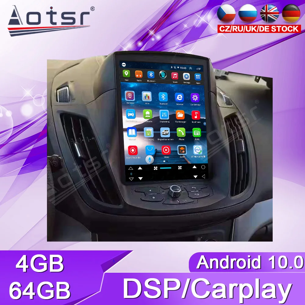 Мультимедийный плеер на Android 64 ГБ GPS-навигация для Ford KUGA 2013-2019 сенсорный экран