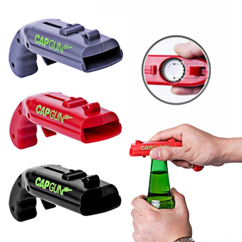 Creative Portable Beer Opener Cap Gun Bottle Opener Beer Bottles Open Capgun Drink Opening Shooter Bar Outdoor Celebration Tools
Creative Portable Beer Opener Cap Gun Bottle Opener Beer Bottles Open Capgun Drink Opening Shooter Bar Outdoor Celebration Tools