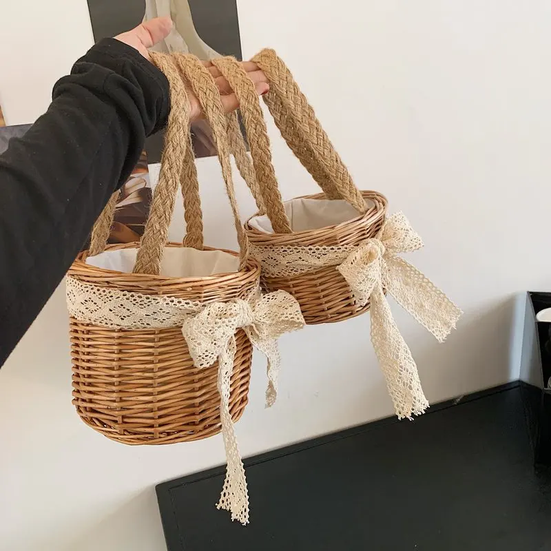 Straw Bag Flower Container Wedding Hanging Brown Waterproof Portable Yard Rattan Handmade Floral Packaging
Straw Bag Flower Container Wedding Hanging Brown Waterproof Portable Yard Rattan Handmade Floral Packaging