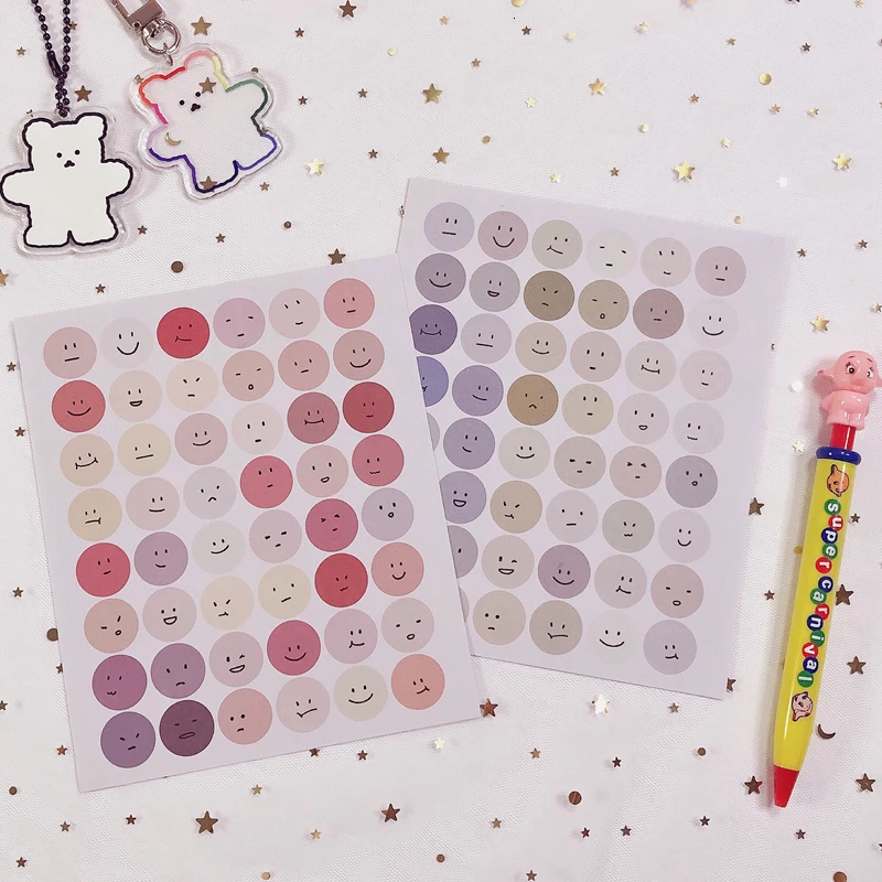 2Pc Smiley Expression Decorative Sticker Irregular Korean Diy Hand Account Diary Album Stick Label Seal Sticker Stationery 
2Pc Smiley Expression Decorative Sticker Irregular Korean Diy Hand Account Diary Album Stick Label Seal Sticker Stationery