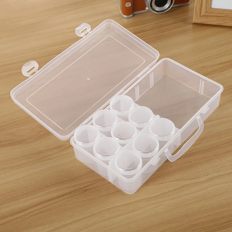 Transparent Portable Tool Box Plastic Storage Box Home Environmental Protection Fish Tackle Bait Accessories Finish Box Storage
Transparent Portable Tool Box Plastic Storage Box Home Environmental Protection Fish Tackle Bait Accessories Finish Box Storage