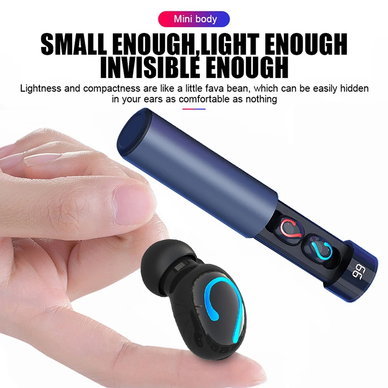 Bluetooth headphones Gaming Headset Mini smartphone Sports Waterproof TWS earphones 5.0 Wireless Earbuds With Dual Mic Q67
Bluetooth headphones Gaming Headset Mini smartphone Sports Waterproof TWS earphones 5.0 Wireless Earbuds With Dual Mic Q67