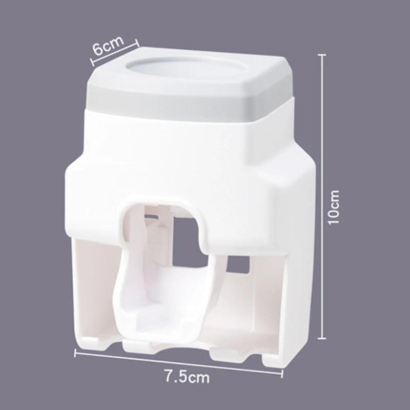 Automatic Toothpaste Dispenser Wall Mount Dust-proof Plastic Couple Toothbrush Holder Wall Mount Storage Rack Bathroom Products
Automatic Toothpaste Dispenser Wall Mount Dust-proof Plastic Couple Toothbrush Holder Wall Mount Storage Rack Bathroom Products