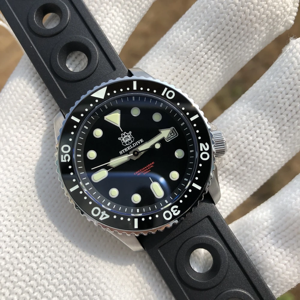2021 STEELDIVE SD1996 316L Stainless Steel JAPAN Automatic Winding NH35 Movement Ceramic Bezel Men's 200m Dive Mechanical Watch
2021 STEELDIVE SD1996 316L Stainless Steel JAPAN Automatic Winding NH35 Movement Ceramic Bezel Men's 200m Dive Mechanical Watch