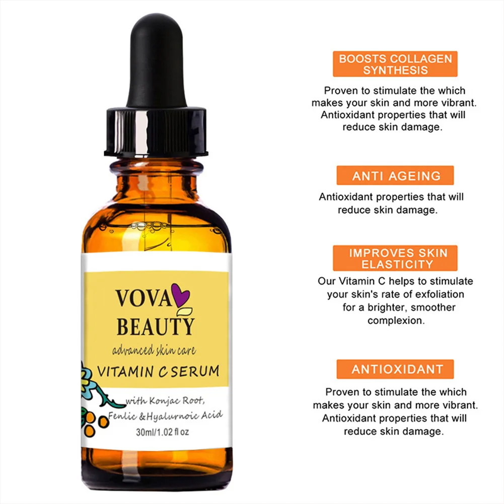 Hot Sell Vitamin C Serum for Face Anti-Aging Facial Serum Boost Skin Collagen Smooth Skin Face Serum for All Skins Dropshipping
Hot Sell Vitamin C Serum for Face Anti-Aging Facial Serum Boost Skin Collagen Smooth Skin Face Serum for All Skins Dropshipping