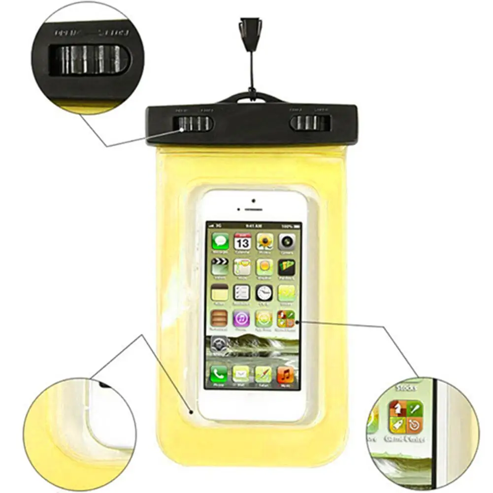 Clear Waterproof Phone Protecter Case Drifting Swim Dive Bag Phone Accessories
Clear Waterproof Phone Protecter Case Drifting Swim Dive Bag Phone Accessories