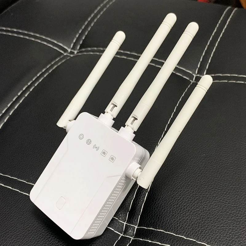 1200Mbps Dual Band 5Ghz Wireless Wifi Repeater Wifi Router Wifi Extender 4 Antenna Wlan WiFi Amplifier
1200Mbps Dual Band 5Ghz Wireless Wifi Repeater Wifi Router Wifi Extender 4 Antenna Wlan WiFi Amplifier