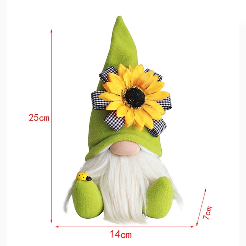 Bee Day Cute Gnome With Sunflower Plush Doll Spring Gnomes Holiday Home Decoration Gnome Handmade 20/25cm VJ-Drop
Bee Day Cute Gnome With Sunflower Plush Doll Spring Gnomes Holiday Home Decoration Gnome Handmade 20/25cm VJ-Drop