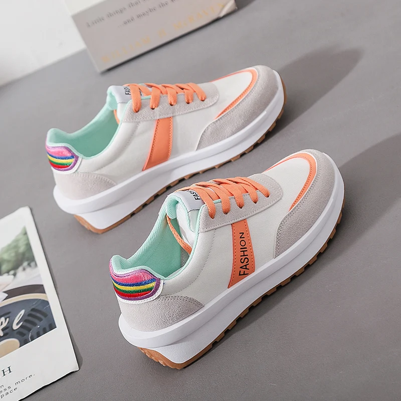 Flat Shoes Women Increased Sports Shoes Student Casual Breathable Board Shoes Ladies Platform Sneakers Flats Zapatos De Mujer
Flat Shoes Women Increased Sports Shoes Student Casual Breathable Board Shoes Ladies Platform Sneakers Flats Zapatos De Mujer