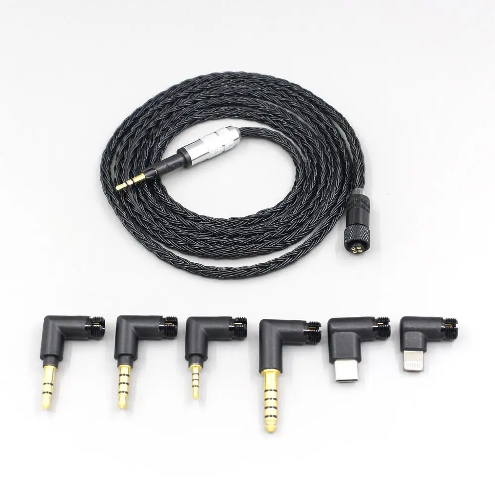 LN006950 16 Core Black OCC Awesome All In 1 Plug Earphone Cable For Sennheiser HD6 HD7 HD8 MIX DJ HD595
LN006950 16 Core Black OCC Awesome All In 1 Plug Earphone Cable For Sennheiser HD6 HD7 HD8 MIX DJ HD595