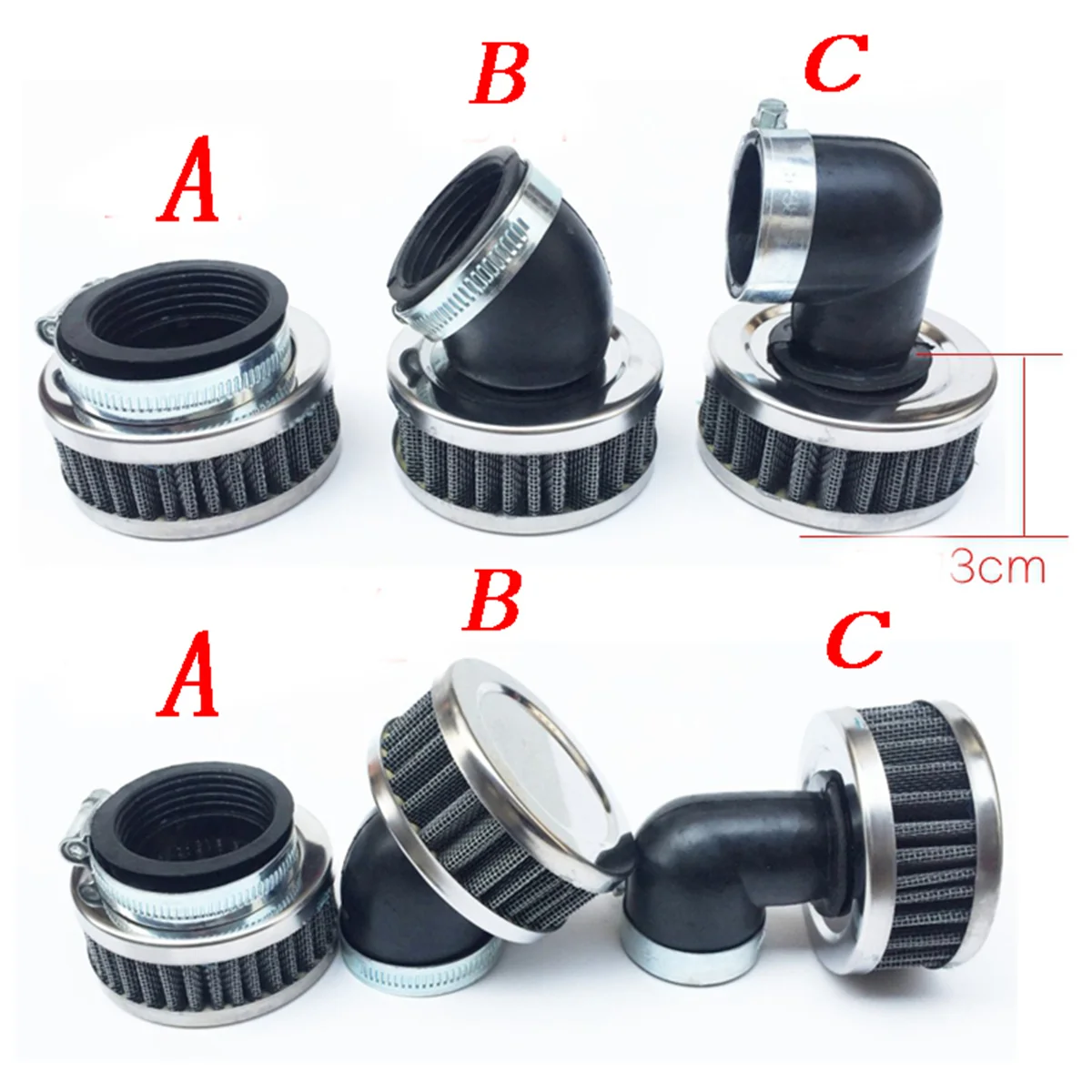 28mm 32mm 35mm 38mm 40mm 42mm 48mm 50mm 52mm 54mm 58mm 60mm Air Filter Motorcycle ATV Scooter Pit Bike Cleaner Intake Filter
28mm 32mm 35mm 38mm 40mm 42mm 48mm 50mm 52mm 54mm 58mm 60mm Air Filter Motorcycle ATV Scooter Pit Bike Cleaner Intake Filter