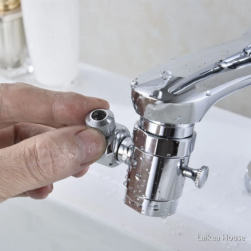 

Kitchen Faucet Splash-Proof Head Shower Basin Wash Face Artifact Tap Pressurized Water-Saving Universal Rotary Aerator Copper