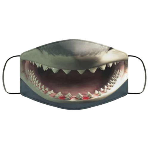 Big Mouth Shark Face Mask Christmas Face Mask Washable Reusable 3D