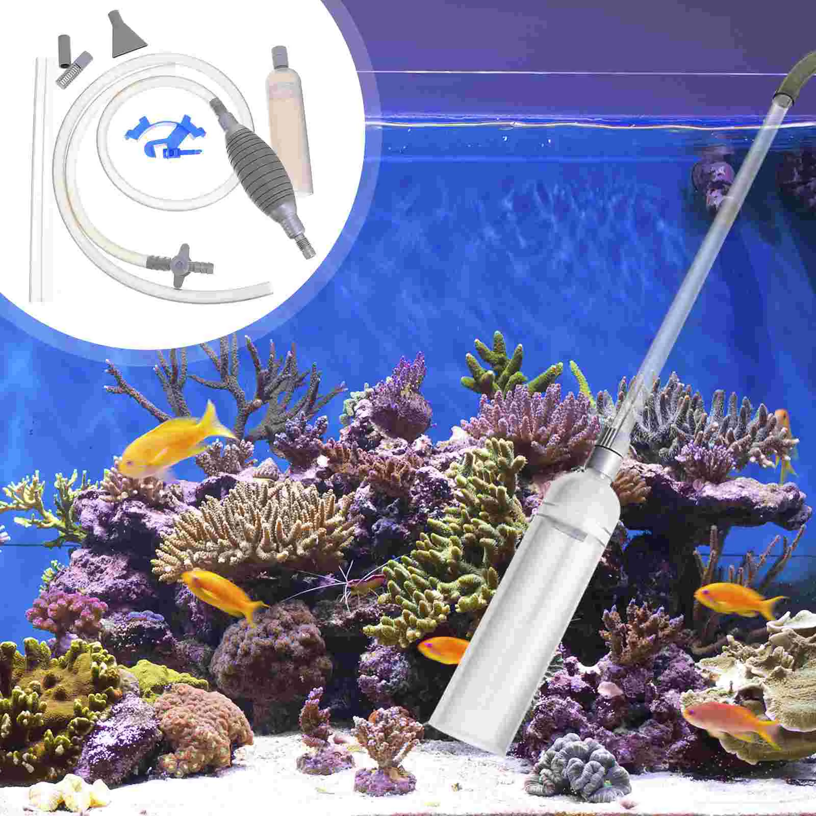2 Pcs Fish Tank Water Changer Aquarium Gravel Cleaner Fish Tank Cleaning Tool
2 Pcs Fish Tank Water Changer Aquarium Gravel Cleaner Fish Tank Cleaning Tool