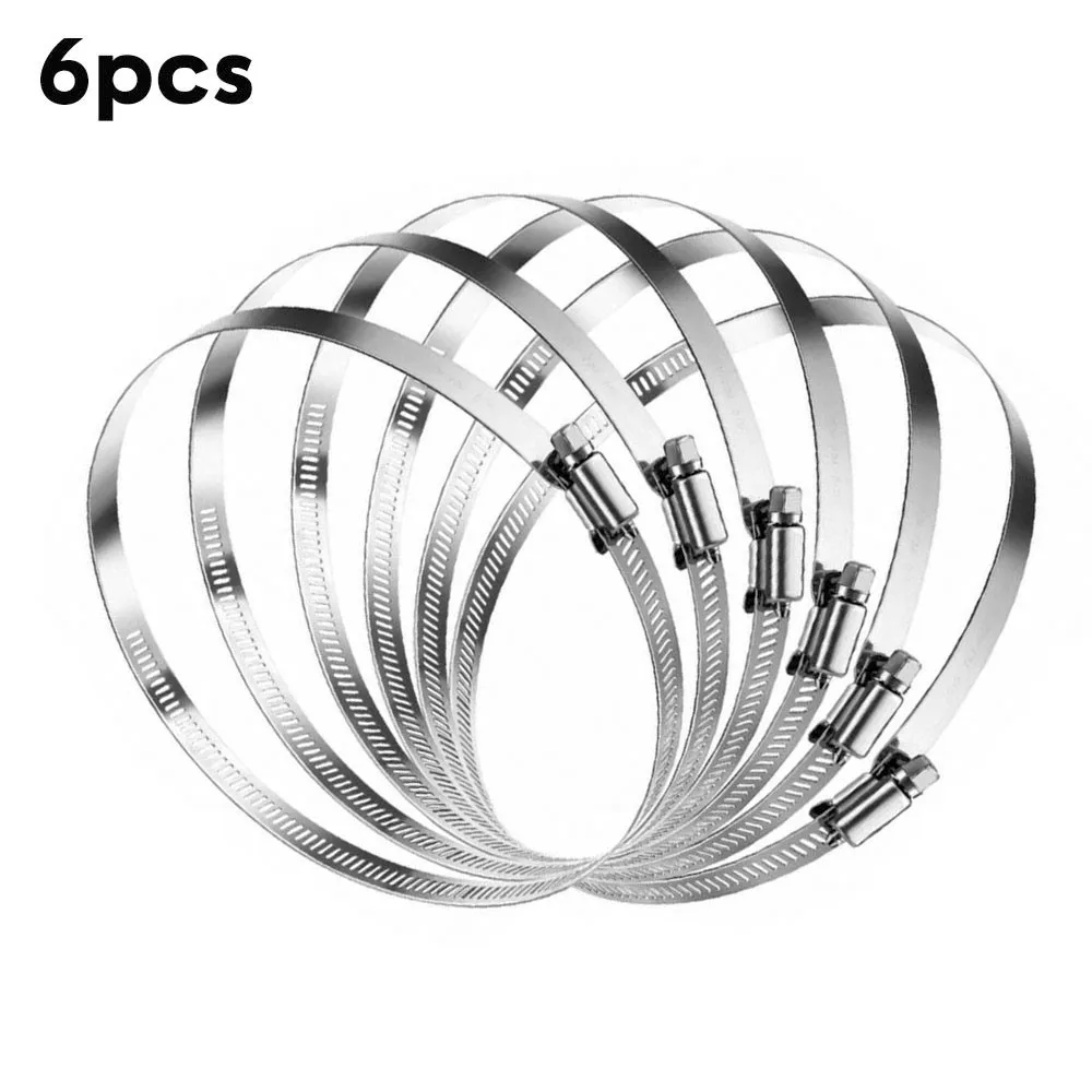 6Pcs High Quality Screw Worm Drive Hose Clamp 304 Stainless Steel Hose Hoop Pipe Clamp Clip 141mm-165mm Hose Clamp
6Pcs High Quality Screw Worm Drive Hose Clamp 304 Stainless Steel Hose Hoop Pipe Clamp Clip 141mm-165mm Hose Clamp