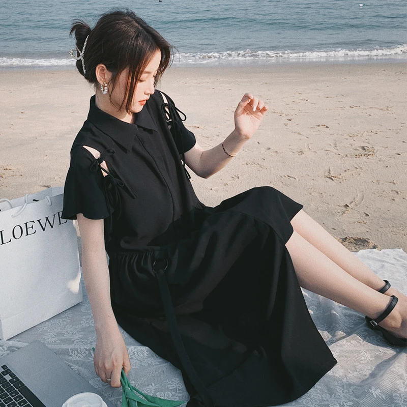 2021 Summer New Women Irregular Shirt Dress Short Sleeve Lapel Slim Casual Black/white Elegant Chic Korean Lace-up Long Dresses
2021 Summer New Women Irregular Shirt Dress Short Sleeve Lapel Slim Casual Black/white Elegant Chic Korean Lace-up Long Dresses