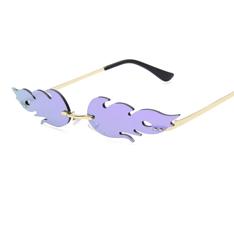 Internet Celebrity Recommend Flame Coating Women's Sunglasses Irregular Blaze Rimless Decoration Sun Glasses For Cosplay Show
Internet Celebrity Recommend Flame Coating Women's Sunglasses Irregular Blaze Rimless Decoration Sun Glasses For Cosplay Show