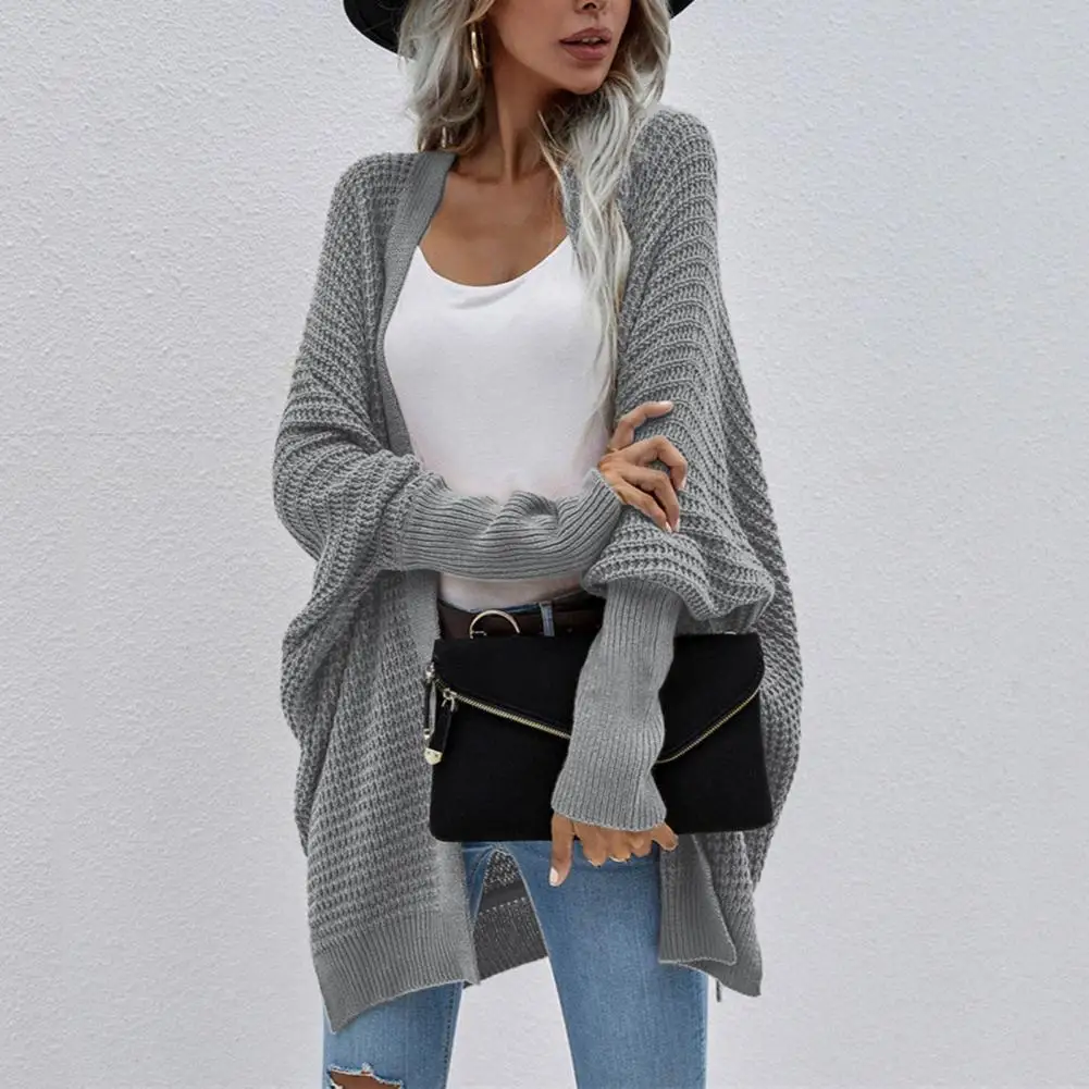 Women Sweater Long Sleeve Coat Solid Color Cardigan Casual Elastic Oversized Batwing Sleeve Coat Sweater Autumn Winter
Women Sweater Long Sleeve Coat Solid Color Cardigan Casual Elastic Oversized Batwing Sleeve Coat Sweater Autumn Winter