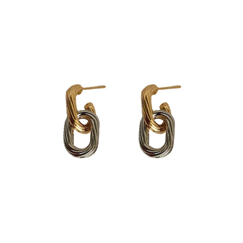 TIMEONLY Geometrical Hollow Chains Dangle Earring Contract Color Twisted Etal Earring Street Style Jewelry for Women Girls Lady
TIMEONLY Geometrical Hollow Chains Dangle Earring Contract Color Twisted Etal Earring Street Style Jewelry for Women Girls Lady