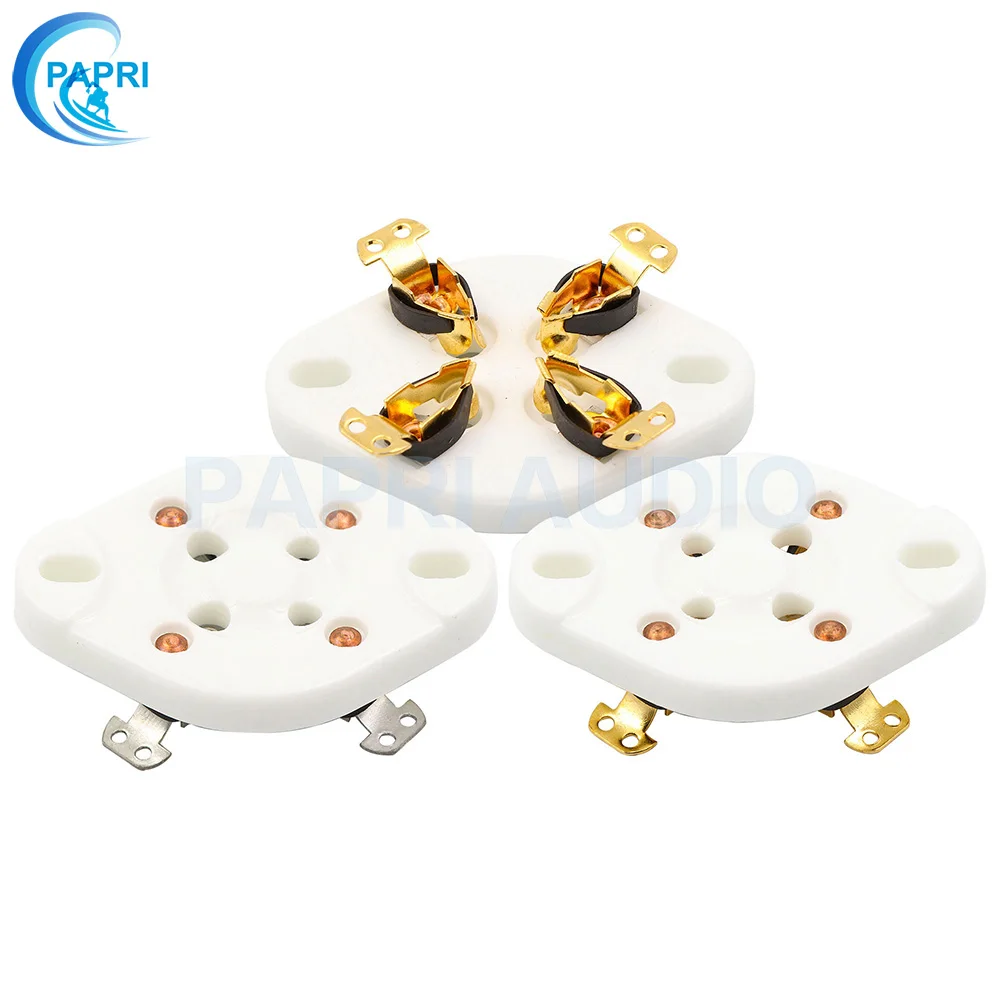 PAPRI Vacuum Tube Socket 4Pin Gold Plated Vacuum Tube Ceramic U4A For 300B 2A3 5Z3 5U4G 811 Etc 1PCS
PAPRI Vacuum Tube Socket 4Pin Gold Plated Vacuum Tube Ceramic U4A For 300B 2A3 5Z3 5U4G 811 Etc 1PCS