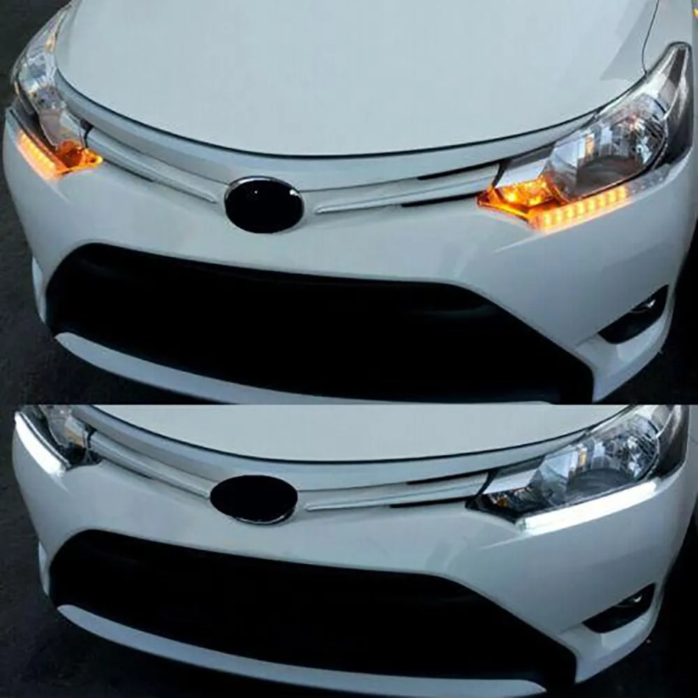 Switchback Daytime Running Lights Turn Signal Light 18W 2pcs Amber + White Arrow Car
Switchback Daytime Running Lights Turn Signal Light 18W 2pcs Amber + White Arrow Car