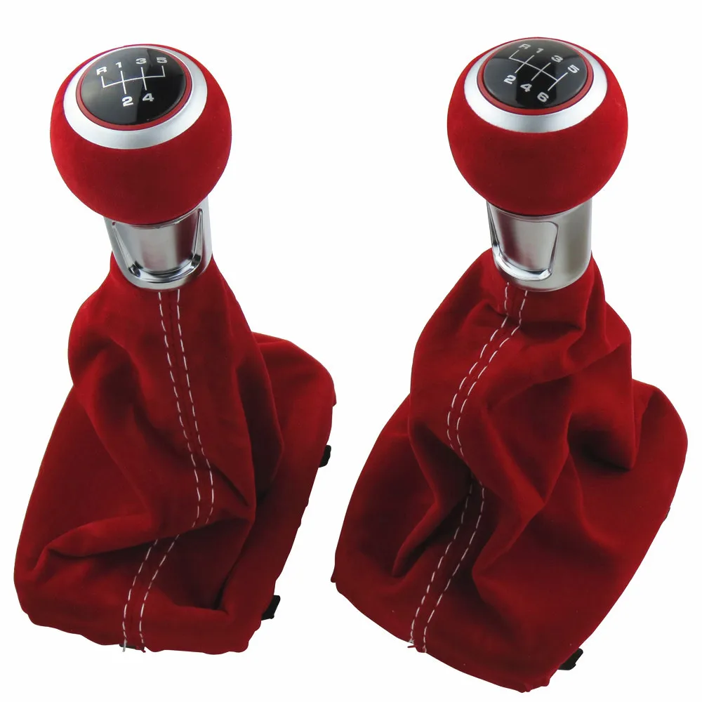 Top Quality Red 5/6 Speed Suede Leather Complete Gear Shift Knob Boot Cover Gaiter For Audi A3 S3 2001 2002 2003
Top Quality Red 5/6 Speed Suede Leather Complete Gear Shift Knob Boot Cover Gaiter For Audi A3 S3 2001 2002 2003