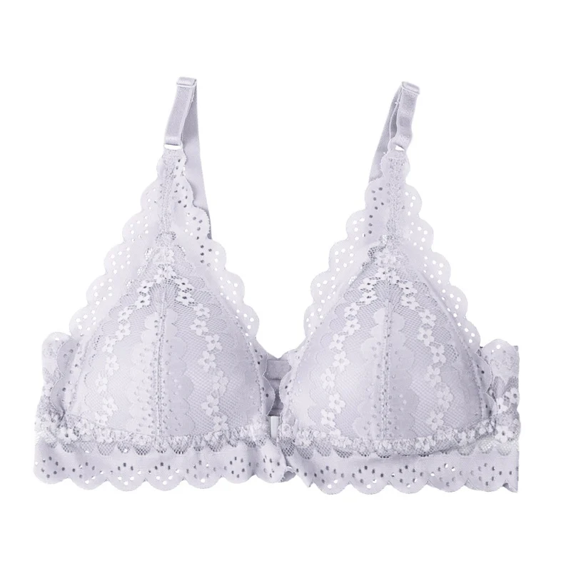 Sexy Thin Section Gathered Bra Lingerie Lace Striped Triangular Cup Gathered Seamless Bralette Elastic Soft Comfort Bra new
Sexy Thin Section Gathered Bra Lingerie Lace Striped Triangular Cup Gathered Seamless Bralette Elastic Soft Comfort Bra new