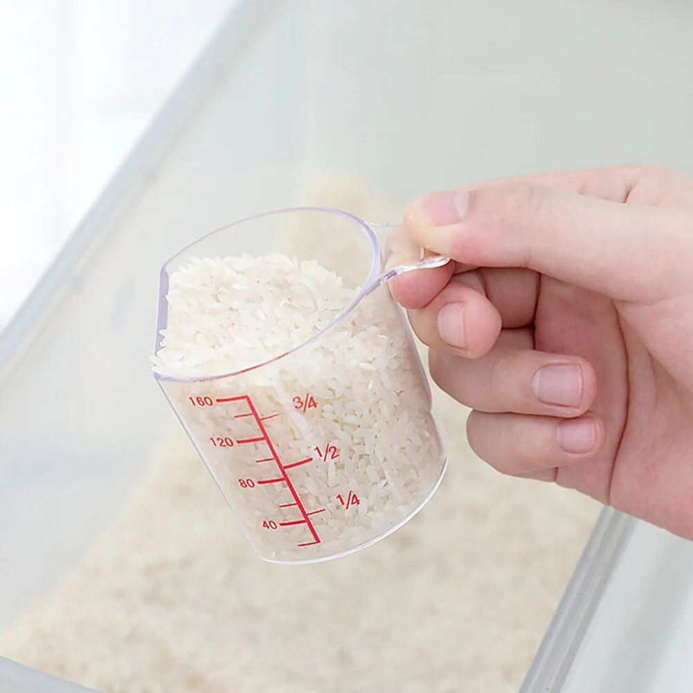 Rice Measuring Cup Reusable Measuring Tools for DIY Baking Kitchen Accessories 160ml Plastic Practical Cooking Tool
Rice Measuring Cup Reusable Measuring Tools for DIY Baking Kitchen Accessories 160ml Plastic Practical Cooking Tool