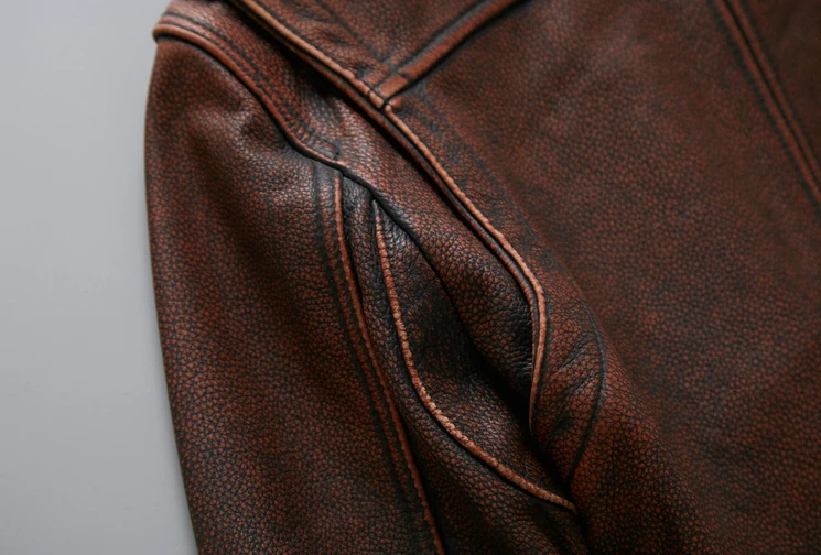 Brown Men Vintage Smart Casual Leather Jacket Single Breasted Plus Size XXXL Genuine Cowhide Russian Coats
Brown Men Vintage Smart Casual Leather Jacket Single Breasted Plus Size XXXL Genuine Cowhide Russian Coats
