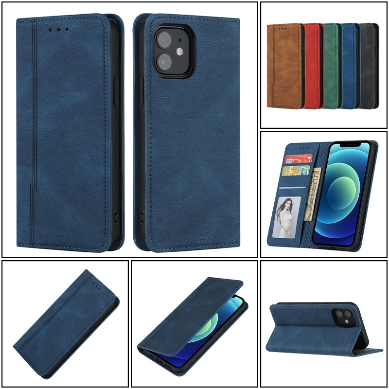 The New Magnetic Flip Leather Phone Case For iPhone 12 Mini 13 11 Pro XS Max SE 2020 X XR 8 7 6 6S Plus Shockproof Wallet Cover
The New Magnetic Flip Leather Phone Case For iPhone 12 Mini 13 11 Pro XS Max SE 2020 X XR 8 7 6 6S Plus Shockproof Wallet Cover