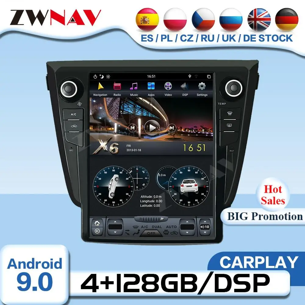 Carplay Tesla Screen Android 9 Video Player For Nissan X-Trail 2014 2015 2016 2017 Car Radio Receiver Audio Stereo IPS Head Unit
Carplay Tesla Screen Android 9 Video Player For Nissan X-Trail 2014 2015 2016 2017 Car Radio Receiver Audio Stereo IPS Head Unit