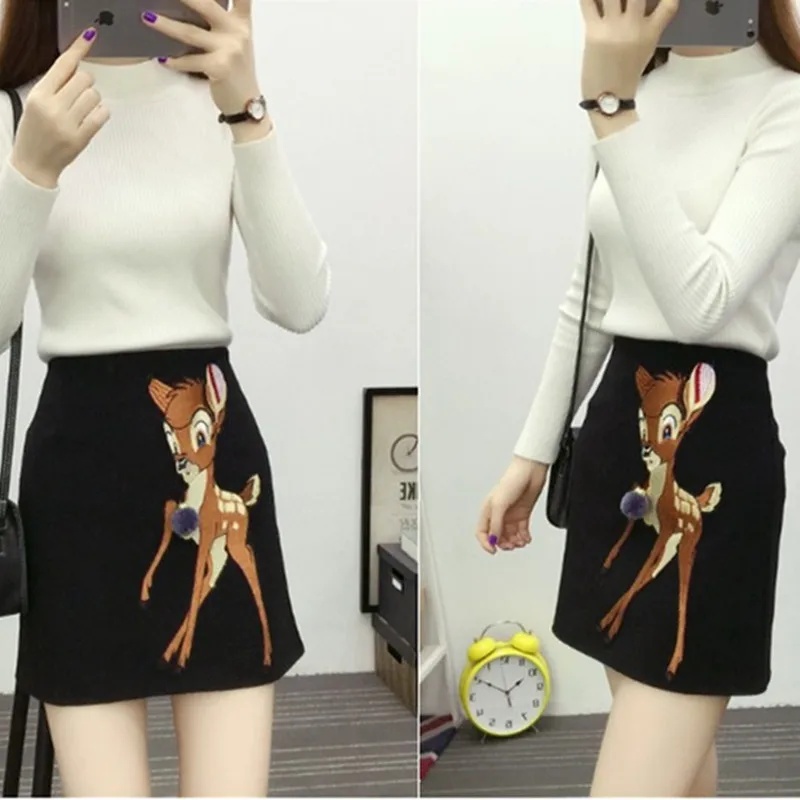 2021 Spring New Woolen Small Fresh Sweet Young Girl All-match High Waist Short Skirt Slim Hip Bust Skirt Female Embroidery Saias
2021 Spring New Woolen Small Fresh Sweet Young Girl All-match High Waist Short Skirt Slim Hip Bust Skirt Female Embroidery Saias