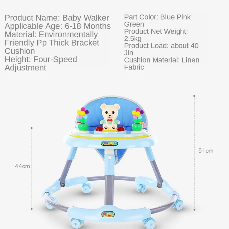 Hot New Baby Walker Music Baby Folding Car 6-18 Months Child Anti-rollover Multi-function Walker Baby Walker Can Sit
Hot New Baby Walker Music Baby Folding Car 6-18 Months Child Anti-rollover Multi-function Walker Baby Walker Can Sit
