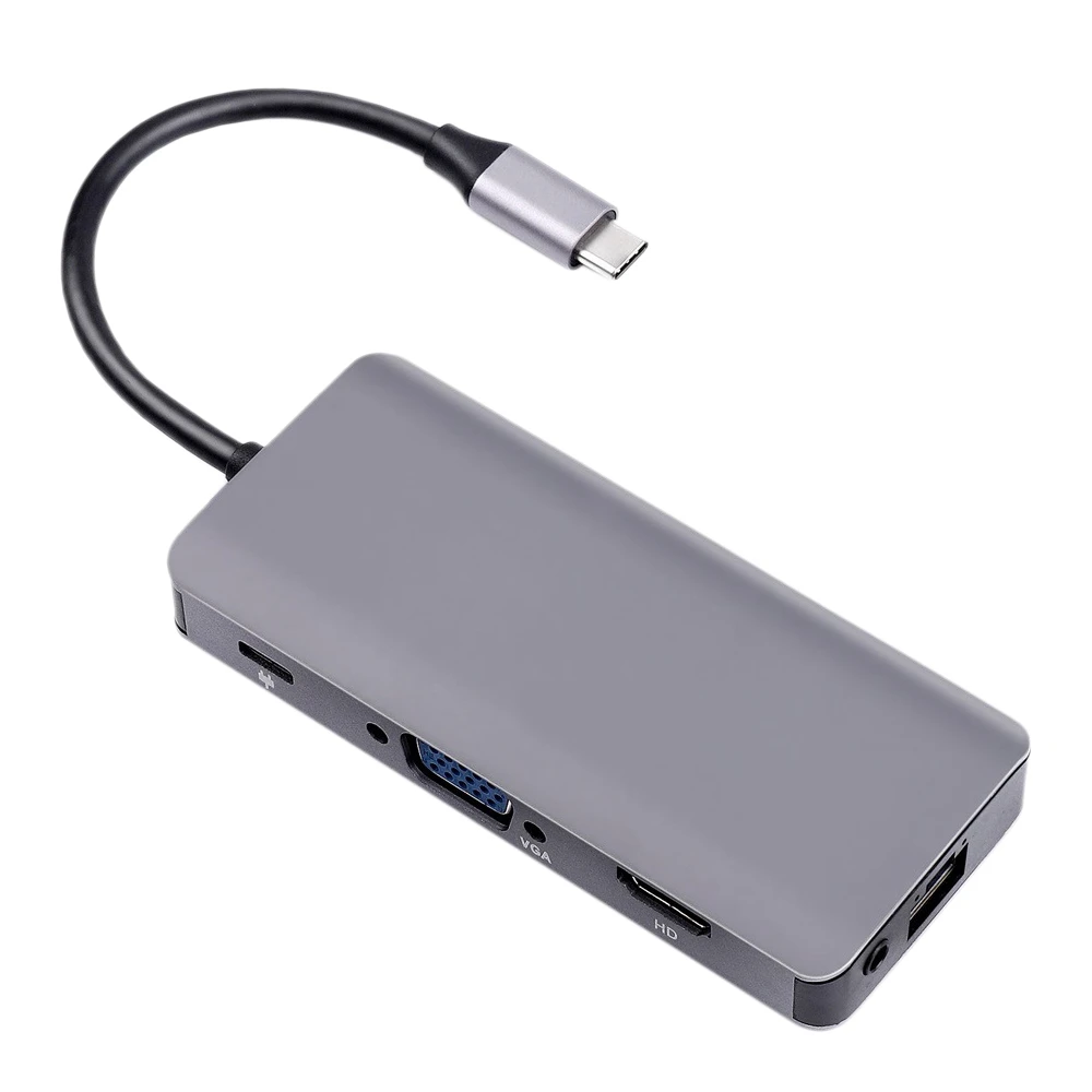 Usb-хаб C мультипортовый адаптер Тип C HUB 9-в-1 мультипортовый адаптер с USB C на Vga для Pro/MacPro Type C Hub
Usb-хаб C мультипортовый адаптер Тип C HUB 9-в-1 мультипортовый адаптер с USB C на Vga для Pro/MacPro Type C Hub